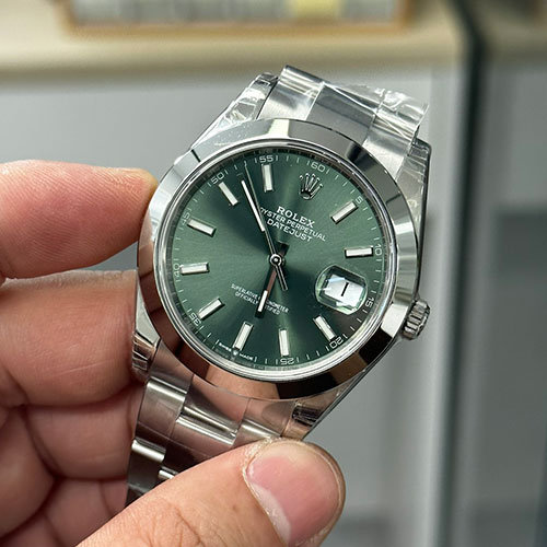 池袋商品 ロレックススーパーコピーM126300-0019 デイトジャスト 41mm ミントグリーン 高級腕時計