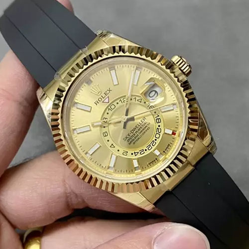 2024ロレックススーパーコピーm336238-0001 スカイドゥエラー 42mm シャンパン 9002搭載