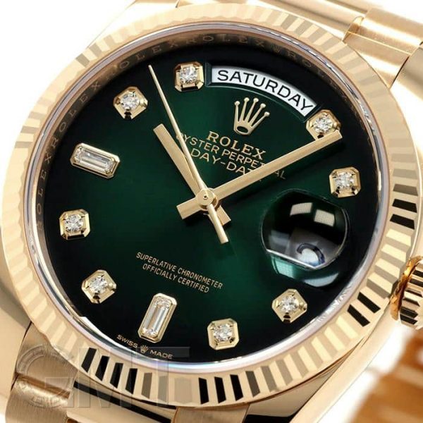 ROLEX ロレックス デイデイト 36 128238A グリーンオンブレ【未使用品】