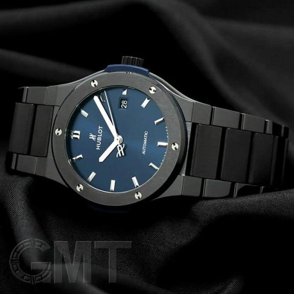 HUBLOT クラシックフュージョン セラミック ブルー ブレスレット 42mm 548.CM.7170.CM