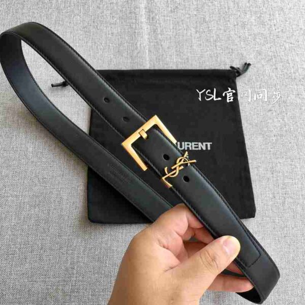 YSL ベルト(Belt) 大人気 3cm サンローラン レディースベルト PD256657