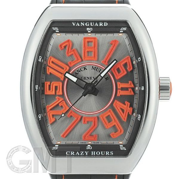 FRANCK MULLER フランク・ミュラー ヴァンガード クレイジーアワーズ V45CH シルバー/オレンジ